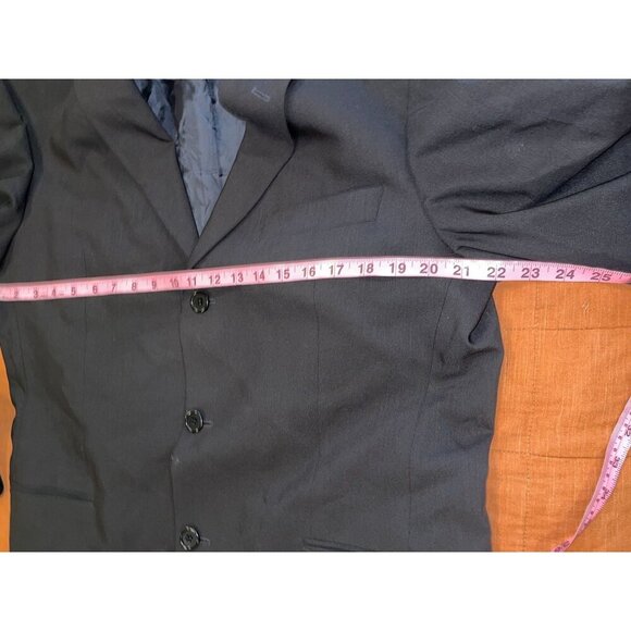 Hugo Boss Black Wool Blend Two-Button Suit Men's Jacket Blazer Size 42 - Picture 6 of 10